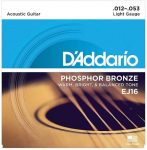 מיתרים לגיטרה אקוסטית של חברת D'Addario סדרה EJ16