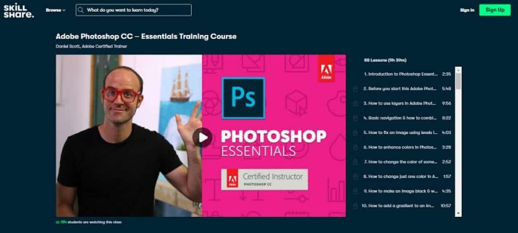 קורס יסודות הפוטושופ ב-Skillshare